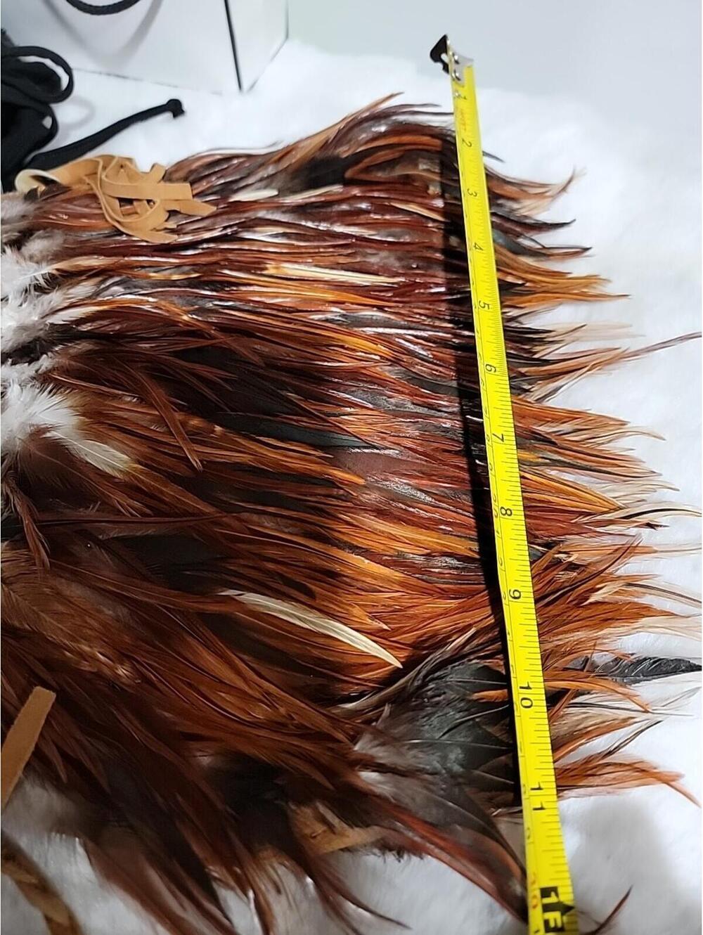 HANDMADE Tribal PEASANT FEATHER BOHO SHOULDER BAG - Picture 9 of 12